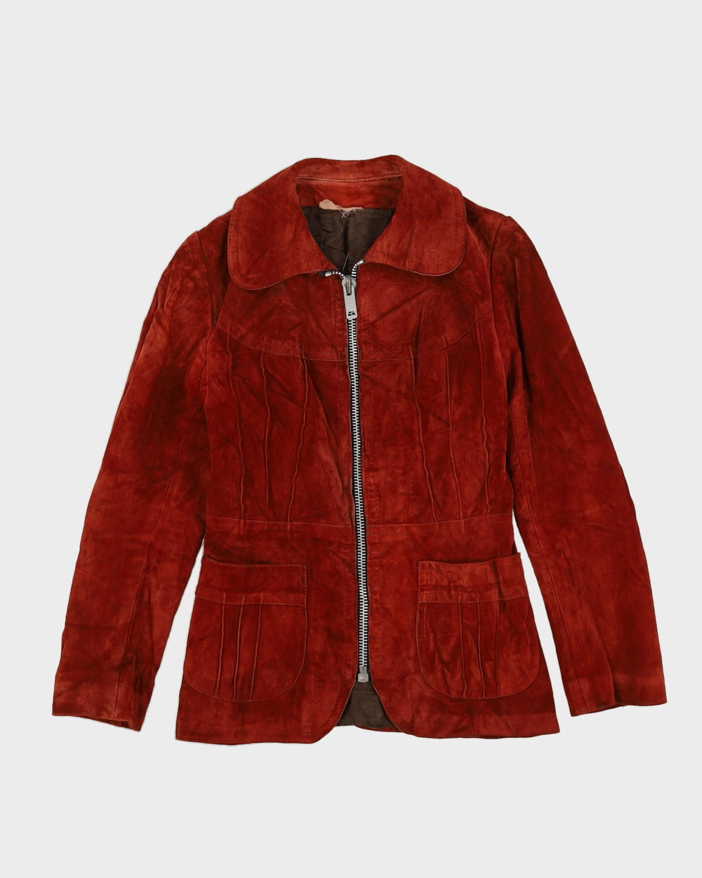 Vintage 1970s Brown Suede Jacket - XXS / XS