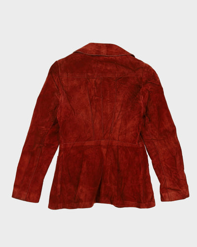 Vintage 1970s Brown Suede Jacket - XXS / XS