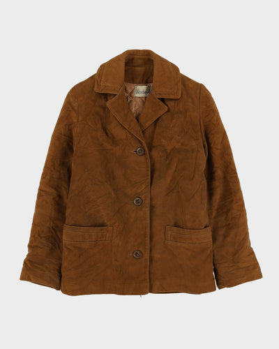 Vintage 1960s Faux Suede Padded Jacket - S