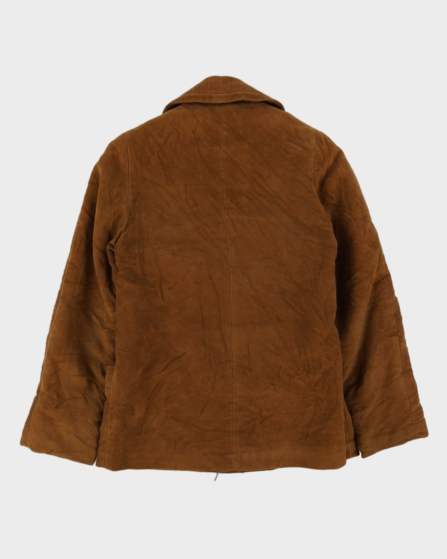 Vintage 1960s Faux Suede Padded Jacket - S
