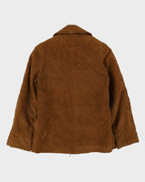 Vintage 1960s Faux Suede Padded Jacket - S