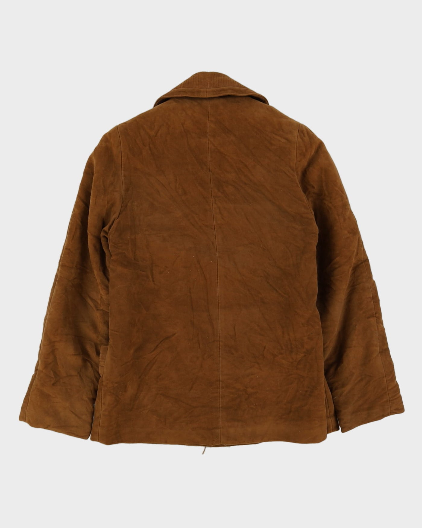 Vintage 1960s Faux Suede Padded Jacket - S