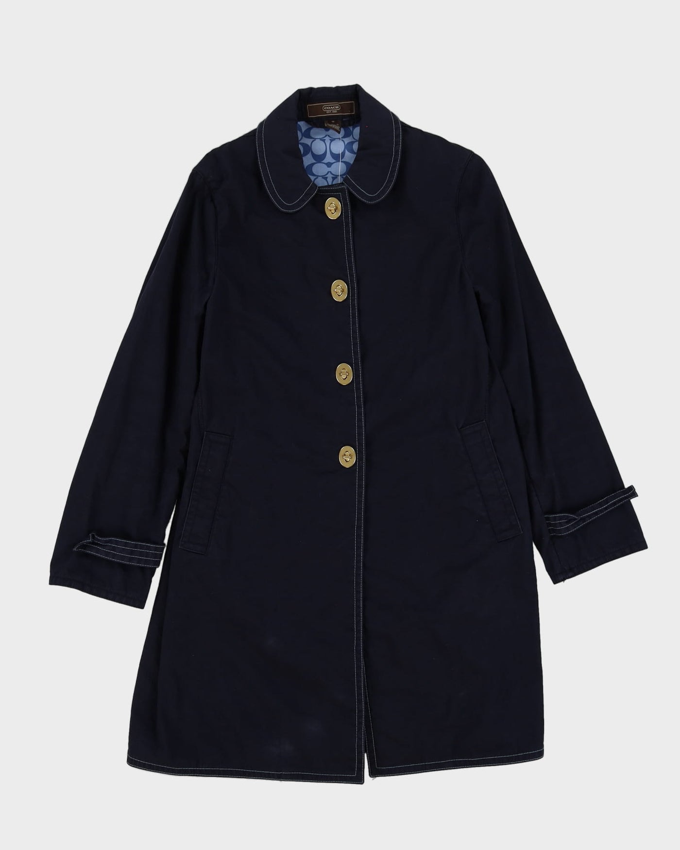 Coach Navy Mac Jacket - M