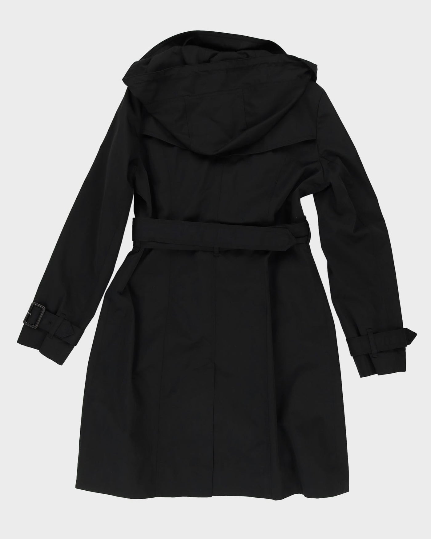 London Fog Black Mac Coat - M