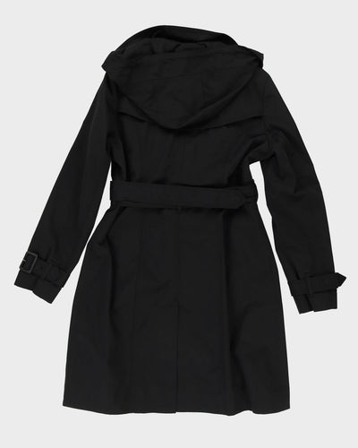 London Fog Black Mac Coat - M