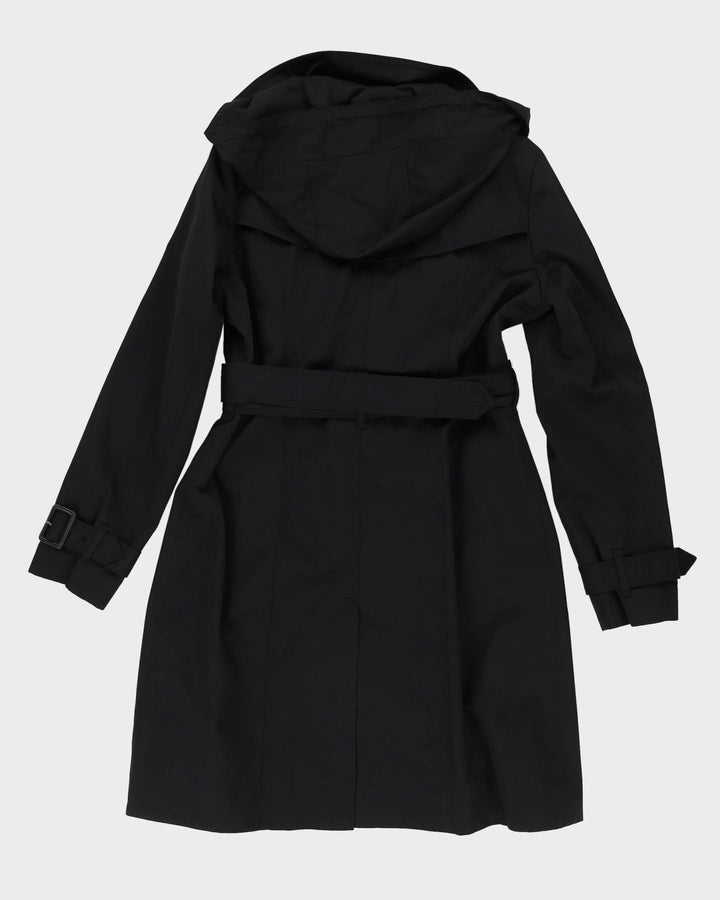 London Fog Black Mac Coat - M