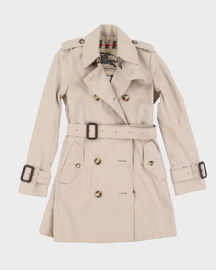 Burberry Prorsum Beige Short Mac Coat - XXS