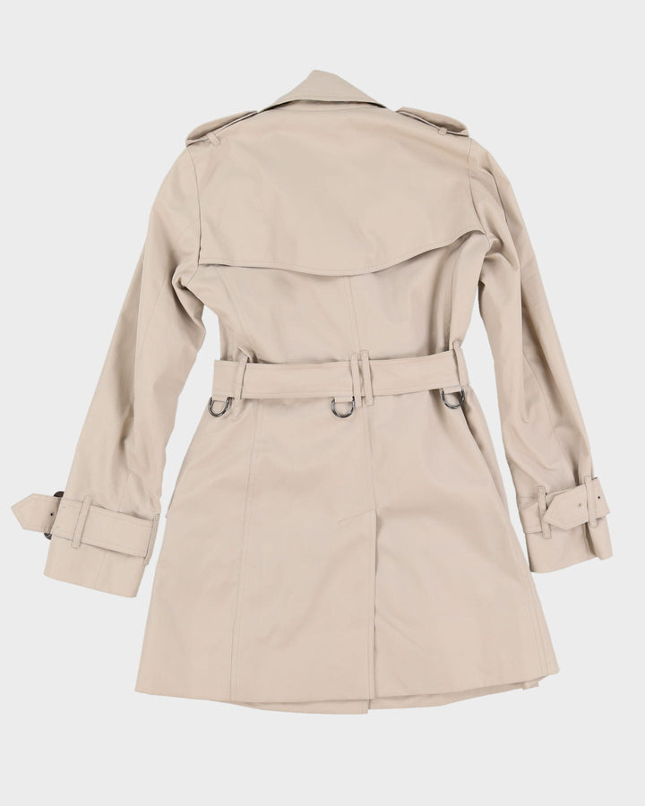 Burberry Prorsum Beige Short Mac Coat - XXS