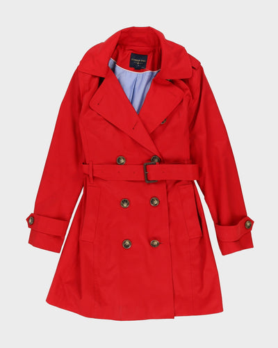 London Fog Red Mac Coat - S