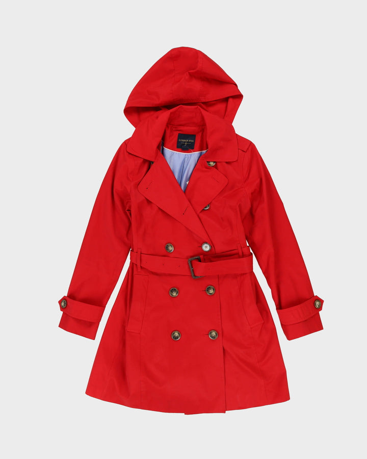 London Fog Red Mac Coat - S
