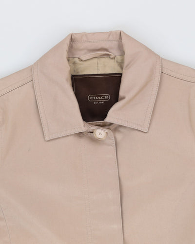 Coach Beige Mac Style Jacket - S