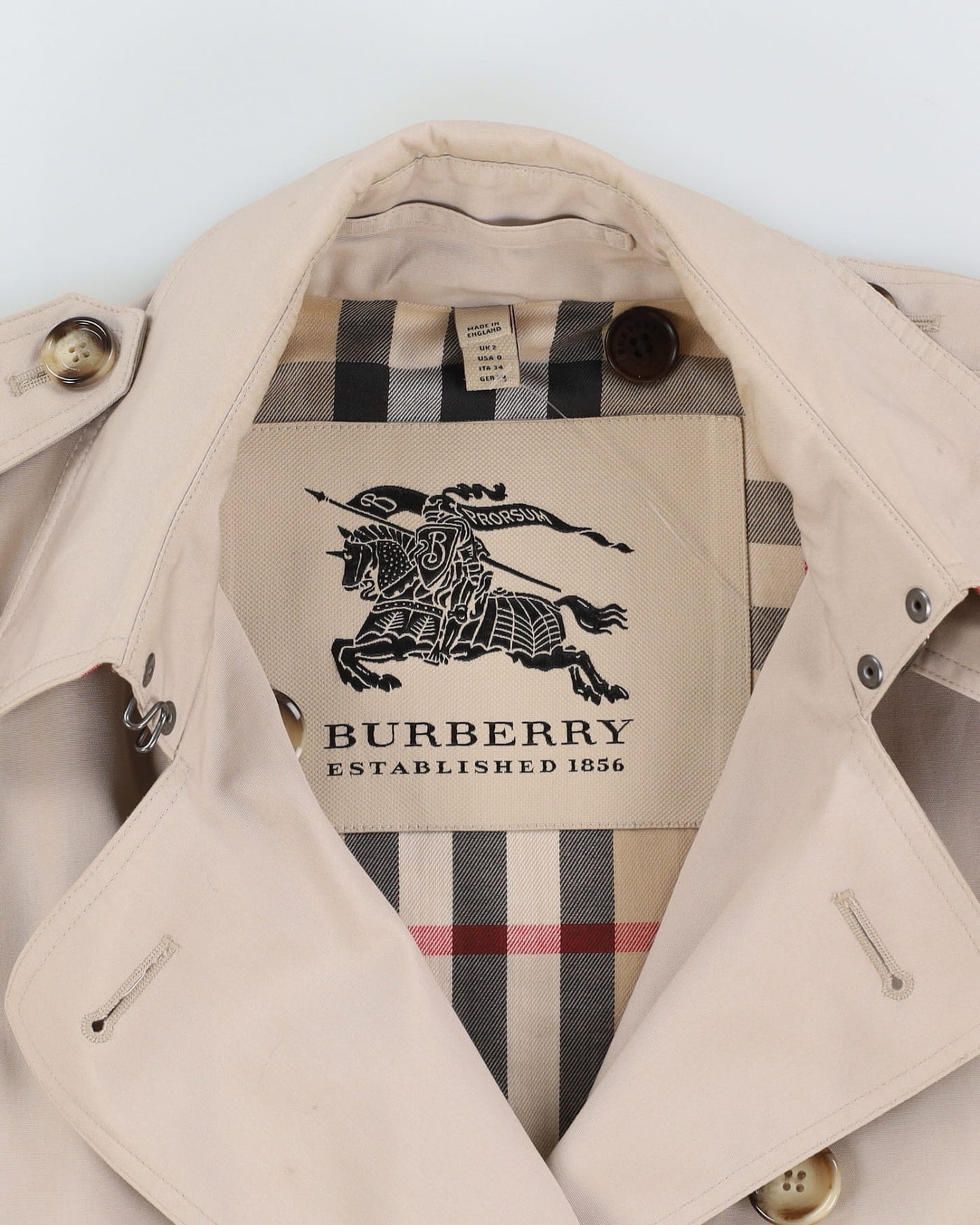 Burberry Prorsum Beige Mac Coat - XXS