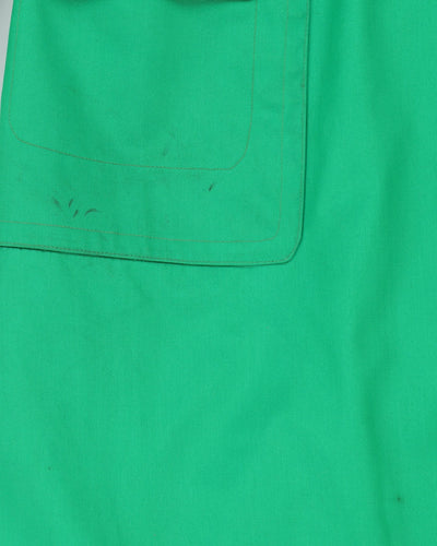 Vintage 1970s London Fog Green Mac Coat - S