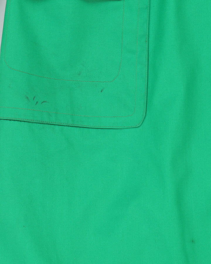Vintage 1970s London Fog Green Mac Coat - S