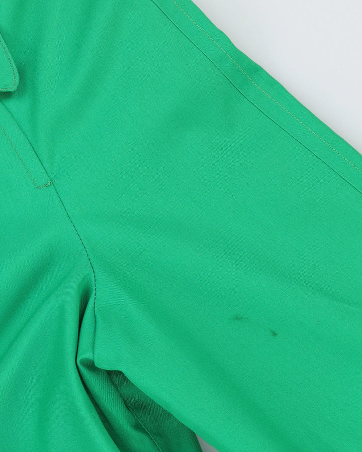 Vintage 1970s London Fog Green Mac Coat - S