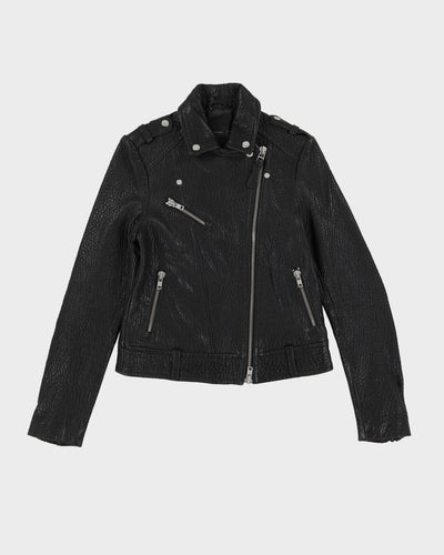 Mackage For Aritzia Black Leather Biker Jacket - XS / S