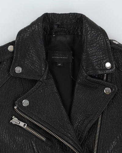 Mackage For Aritzia Black Leather Biker Jacket - XS / S