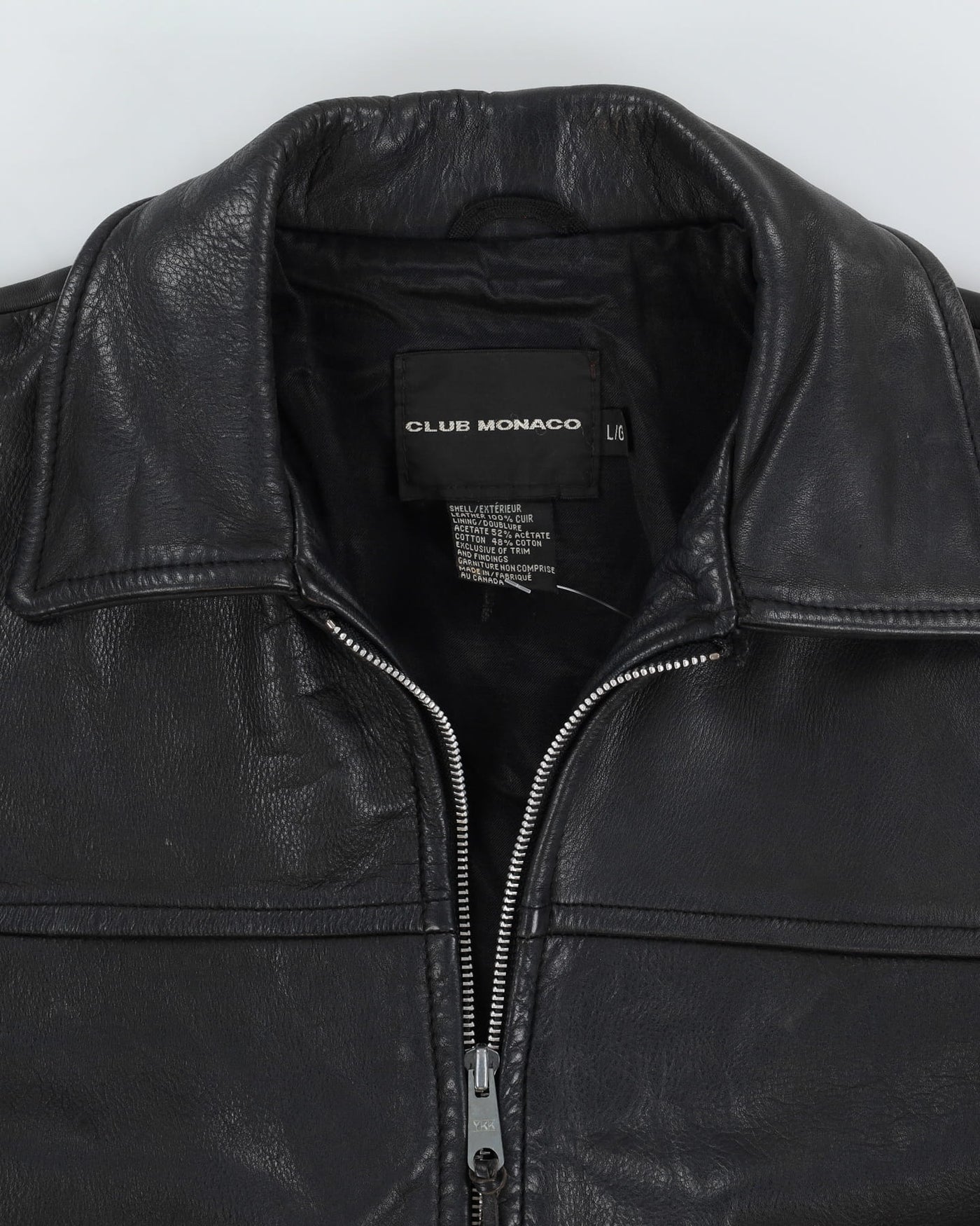 Club Monaco Black Leather Jacket - S