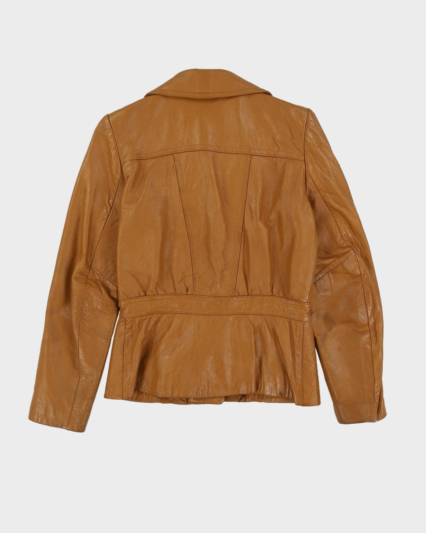 Vintage 70s Brown Leather Jacket - S
