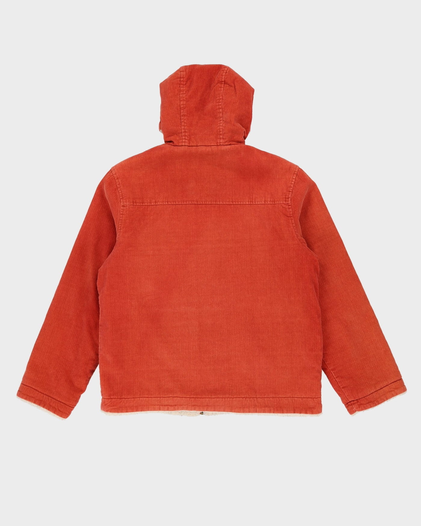 Ralph Lauren Burnt Orange Corduroy Fleece-Lined Jacket - XXL