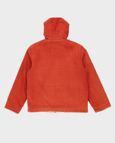 Ralph Lauren Burnt Orange Corduroy Fleece-Lined Jacket - XXL
