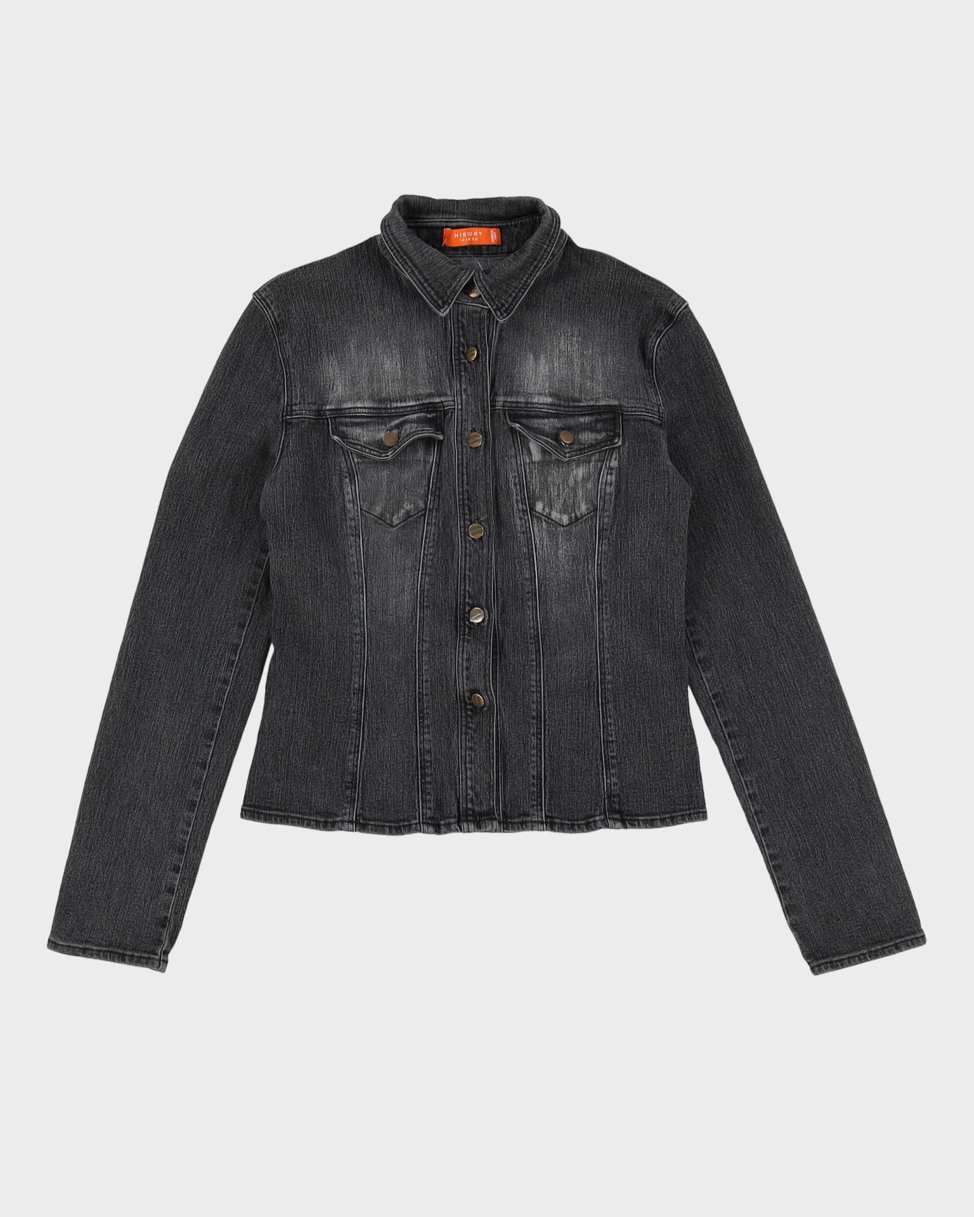 00s Y2K Iceberg X Snoopy Peanuts Grey Denim Jacket - M