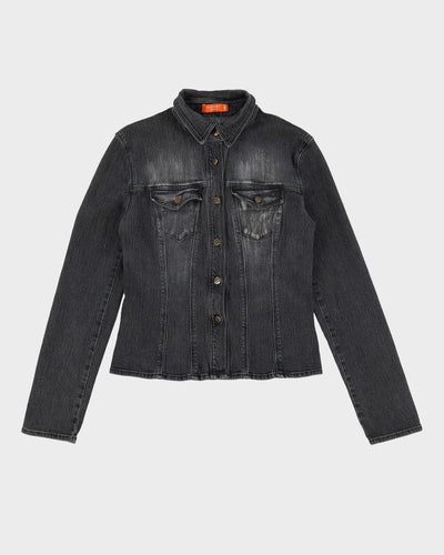 00s Y2K Iceberg X Snoopy Peanuts Grey Denim Jacket - M