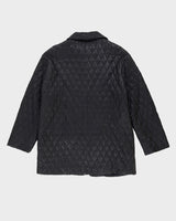 Laurel Black Quilted Leather Jacket - M