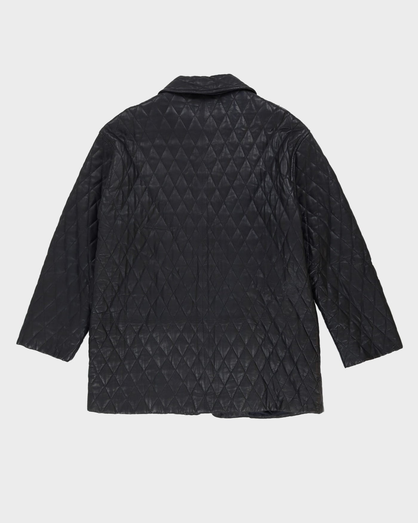 Laurel Black Quilted Leather Jacket - M