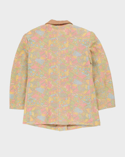 00s Pastel Patterned Blazer Jacket - M