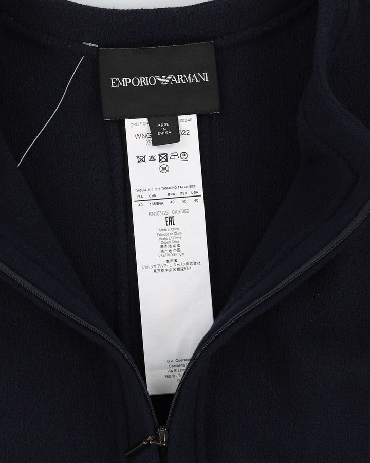 Emporio Armani Navy Blue Wool Jacket - S