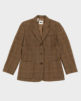 DKNY Brown Tweed Blazer Jacket - S