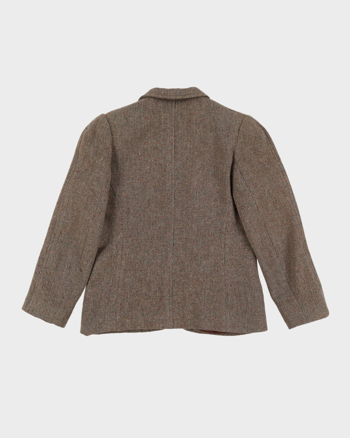 Vintage Jaeger Brown Tweed Blazer Jacket - S