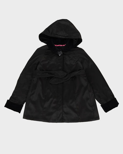 Betsey Johnson Black A-Line Padded Jacket - S