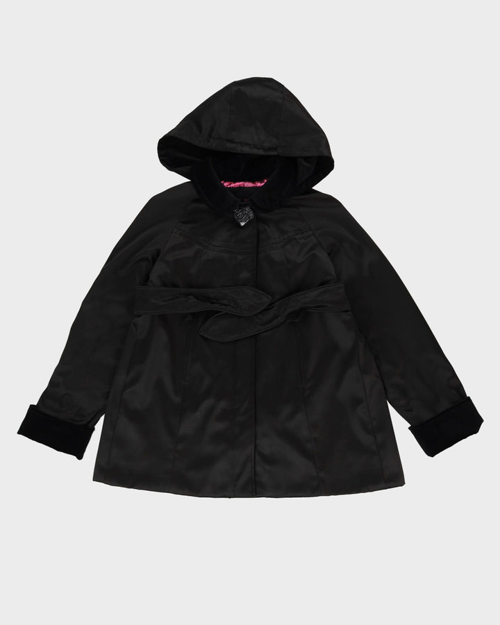 Betsey Johnson Black A-Line Padded Jacket - S