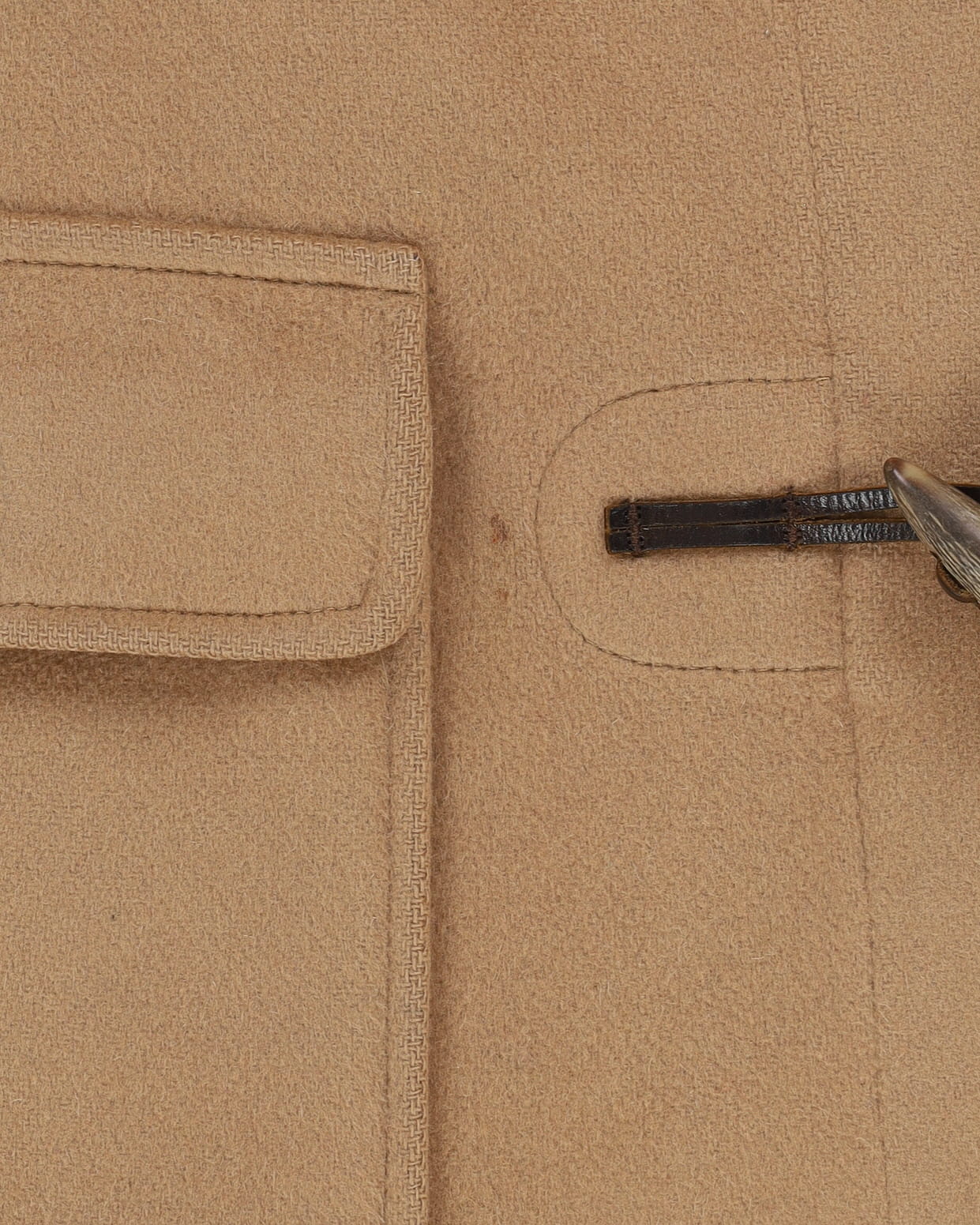 Gloverall Beige Hooded Duffel Coat - M