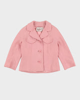 Vintage 1960s Pink Tailored Blazer Jacket - S