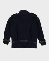Courreges Paris Navy Blue Wool Jacket - L