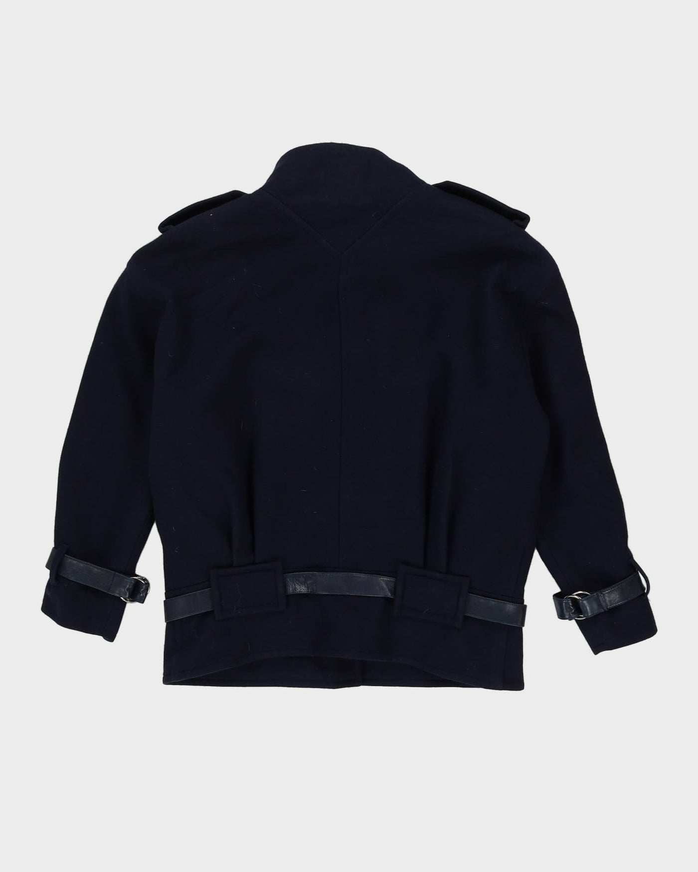 Courreges Paris Navy Blue Wool Jacket - L