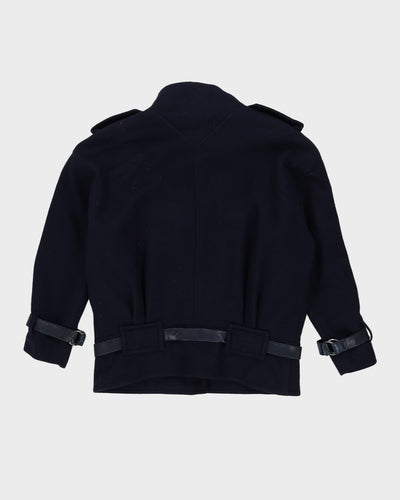 Courreges Paris Navy Blue Wool Jacket - L