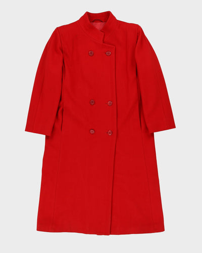 London Fog Red Wool Overcoat - M