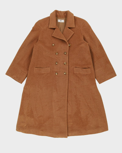 Valentino Brown Wool Overcoat - M / L