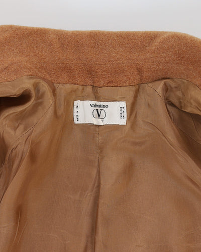 Valentino Brown Wool Overcoat - M / L