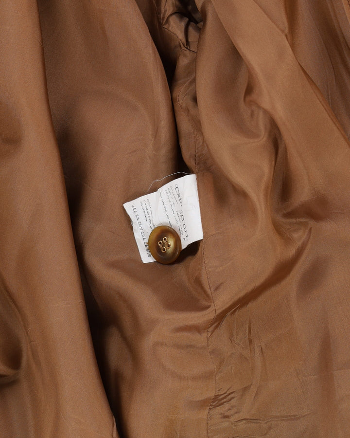 Valentino Brown Wool Overcoat - M / L