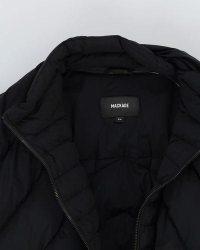 Mackage Ilena Black Belted Puffer Jacket - S