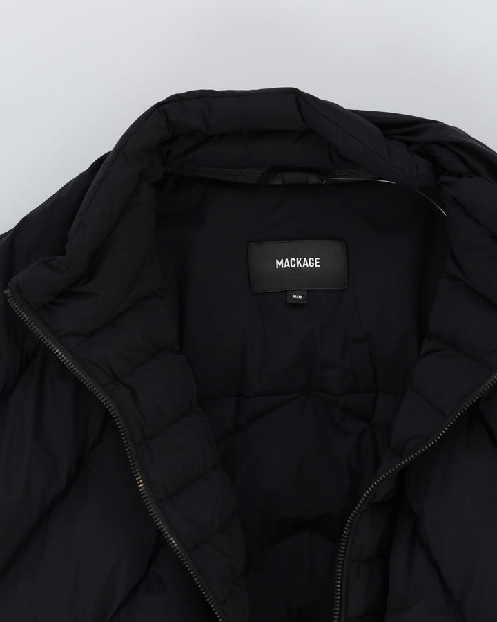 Mackage Ilena Black Belted Puffer Jacket - S