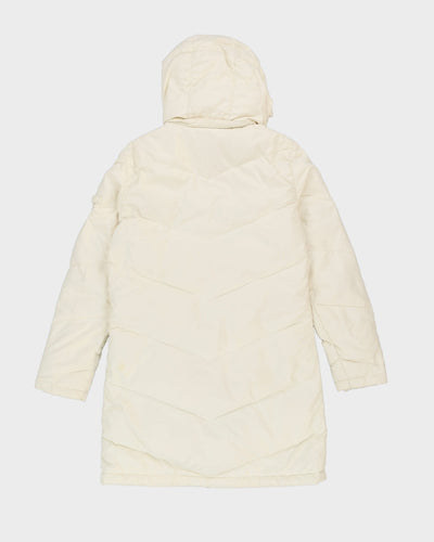 Tommy Hilfiger Cream Hooded Puffer Jacket - S