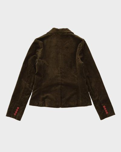 Juicy Couture Brown Velvet Blazer Jacket - S
