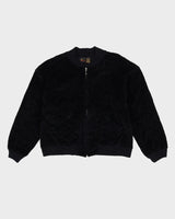 Liz Claiborne Quilted Black Velvet Jacket - M / L