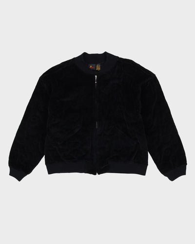 Liz Claiborne Quilted Black Velvet Jacket - M / L